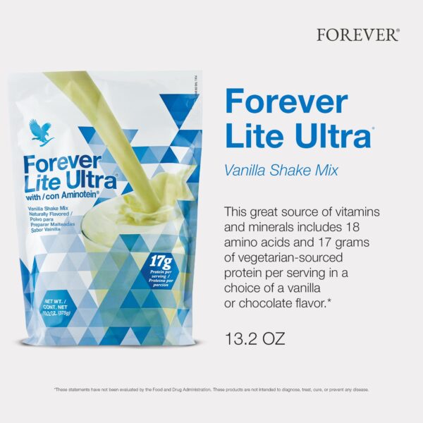 Envase del producto Forever Lite Vanilla