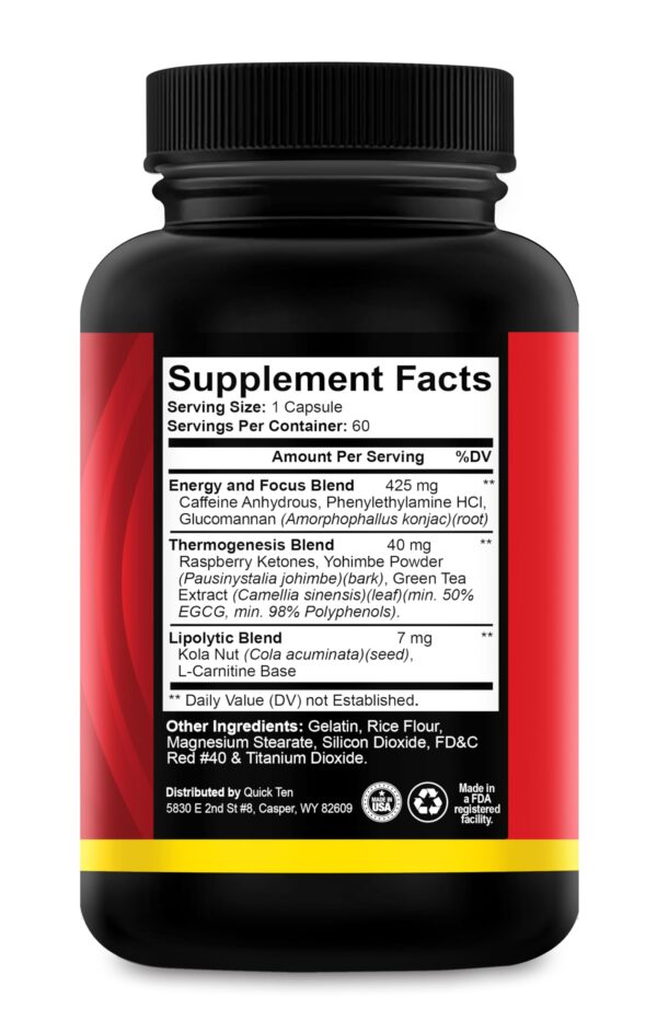 Frasco suplementario Drop 10 Quick para hombres y mujeres