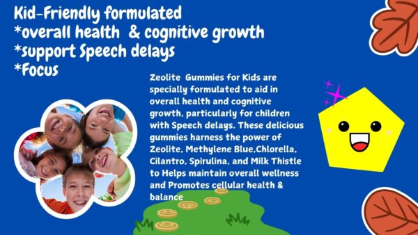 Suplemento premium gomitas veganas para niños con minerales y antioxidantes