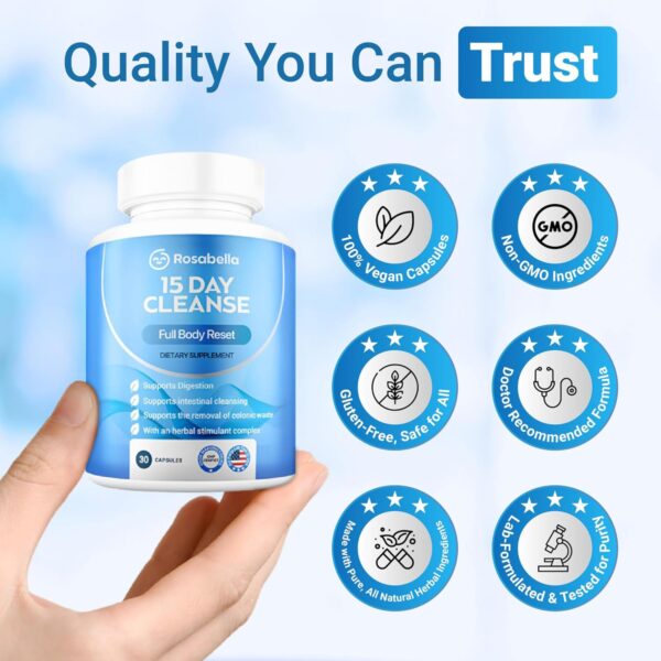 Detox Rosabella para colon limpieza natural 15 días