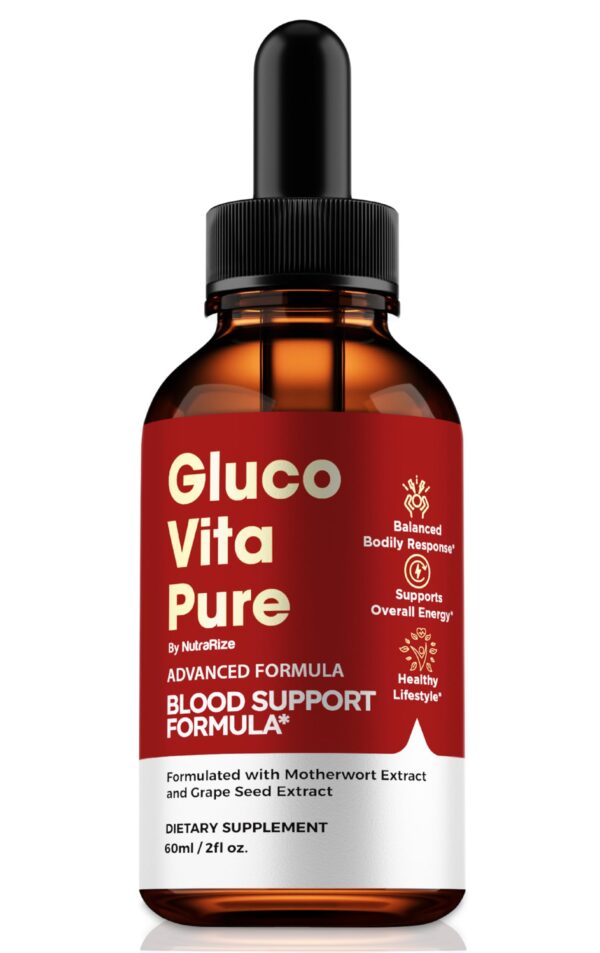 GlucoVita Pure gotas circulación saludable frasco único 30 porciones