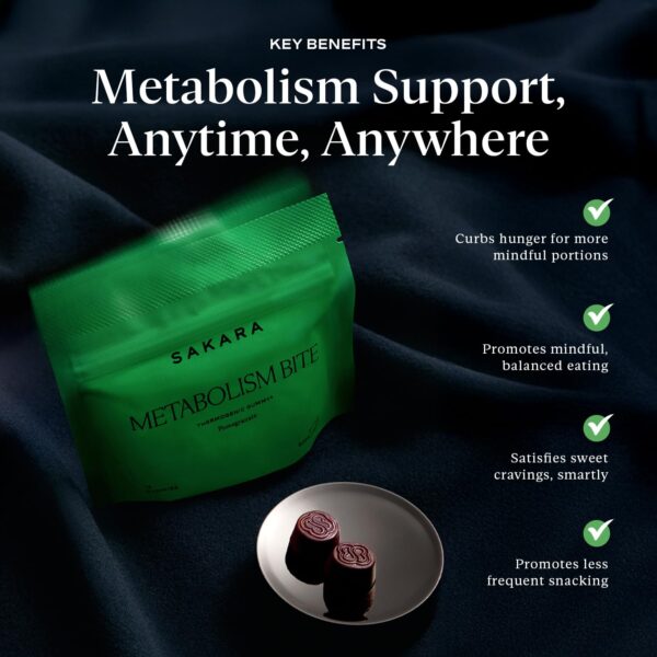 Paquete de Gomas Metabolism Bites SAKARA, 28 gomas