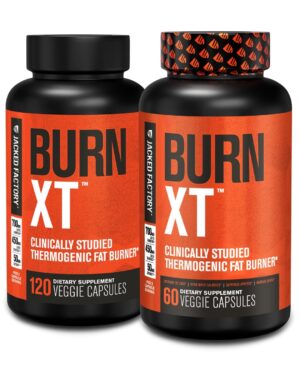 Frente de la etiqueta Burn-XT de Jacked Factory