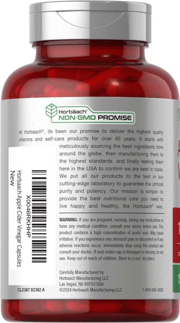 Presentación cápsulas vinagre sidra manzana Horbäach