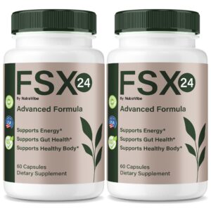 Frasco FSX24 cápsulas, vista frontal