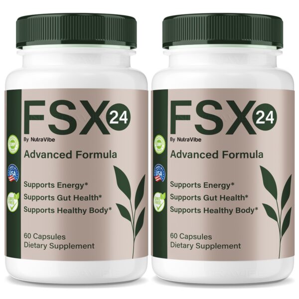 Frasco FSX24 cápsulas, vista frontal