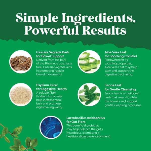 Detalle cápsulas Natures Craft para limpieza y detoxificación intestinal