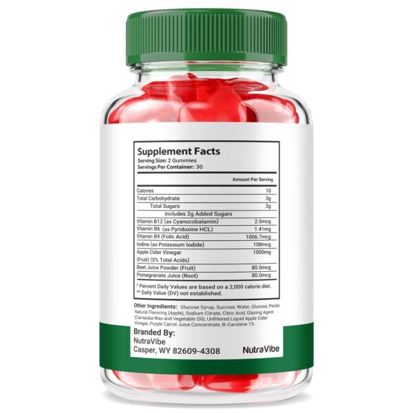 Envase de gomitas Ultima Keto ACV 525 mg para hidratación y apoyo keto