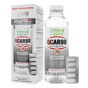 Herbal Clean QCarbo20 bebida desintoxicante fresa-mango