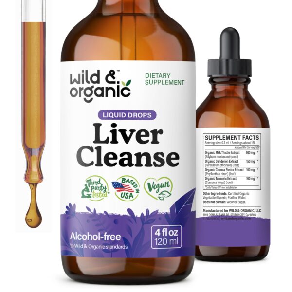 Wild & Organic tintura detox hígado cardo mariano