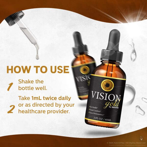 Vision Gold Drops lectura etiqueta