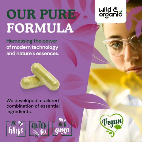 Paquete y suministro para 45 días de cápsulas detox Wild & Organic