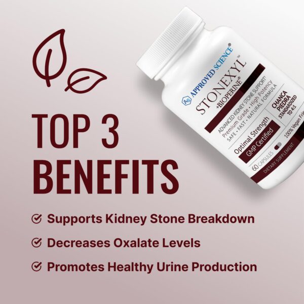 Etiqueta Stonexyl suplemento natural para cálculos renales