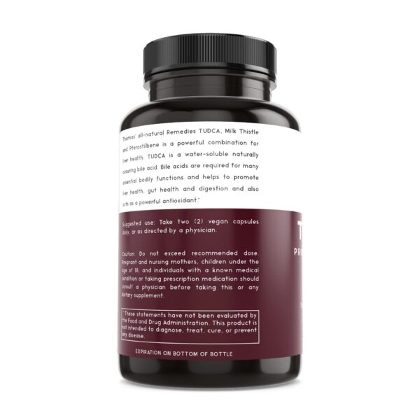 Suplemento natural Tudca para función hepática saludable