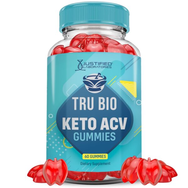 Frasco de gomitas Tru Bio Keto ACV con vinagre de manzana