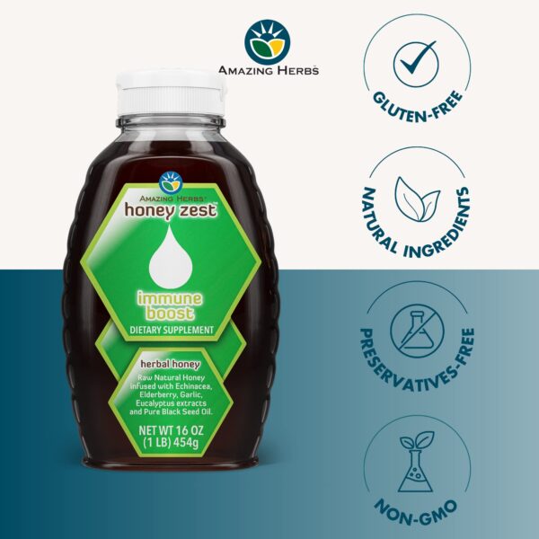 Miel herbal natural antioxidante y refuerzo inmunológico