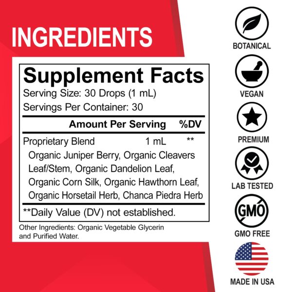 Producto natural gotas detox para riñón y vejiga de DR BO