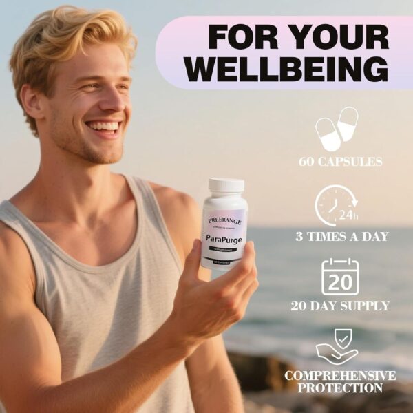 Frasco PARAPURGE Gut Cleanse en primer plano