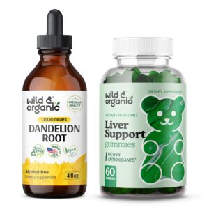 Tintura de diente de león Wild & Organic para soporte del hígado
