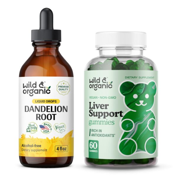 Tintura de diente de león Wild & Organic para soporte del hígado
