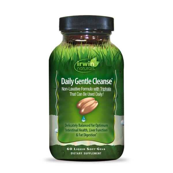 Irwin Naturals Daily Gentle Cleanse 60 cápsulas líquidas con Triphala