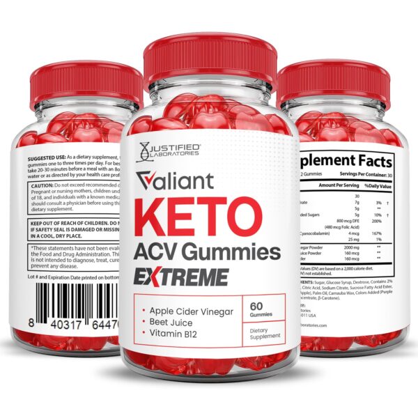 Gummies valiant keto acv nivel avanzado