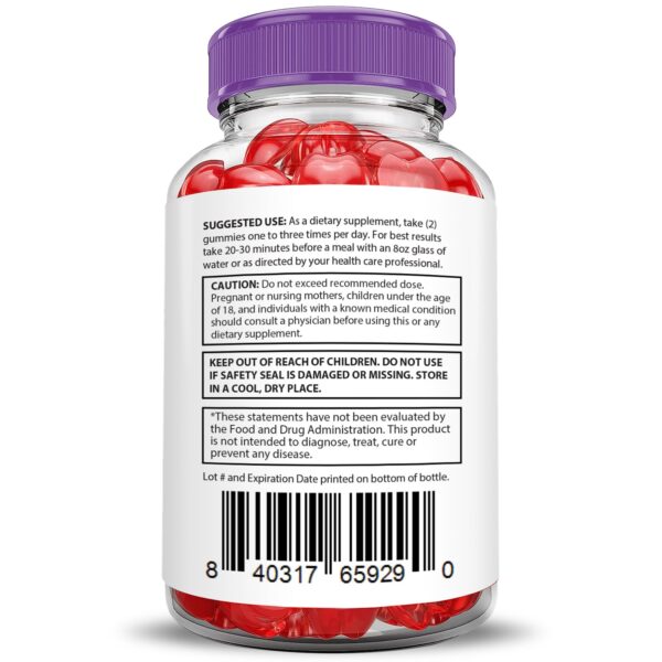 Fórmula avanzada de Pure Slim Keto ACV gomitas sabor dulce 5