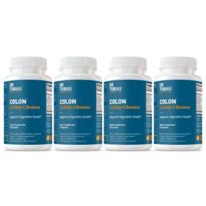 Dr Tobias Colon Cleanse suplemento detox 4 frascos frente