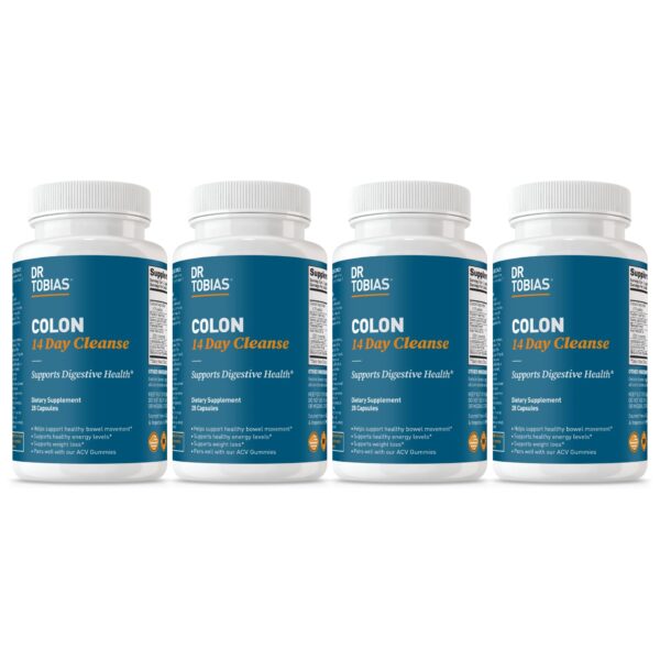 Dr Tobias Colon Cleanse suplemento detox 4 frascos frente
