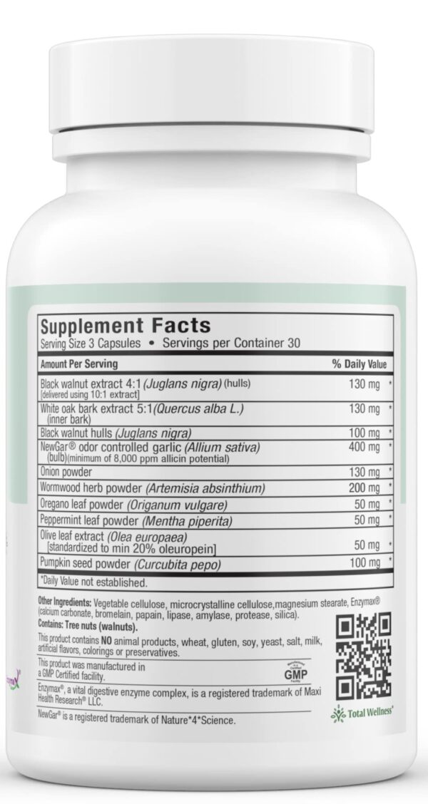 Etiqueta frontal Maxi Health Limpieza Intestinal