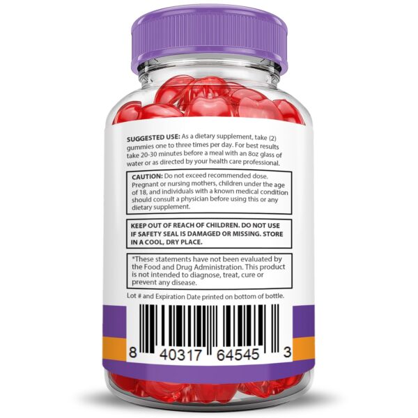 Detalle de gomitas Turbo Ripped Keto ACV para consumo diario Detalle de gomitas Turbo Ripped Keto ACV para consumo diario