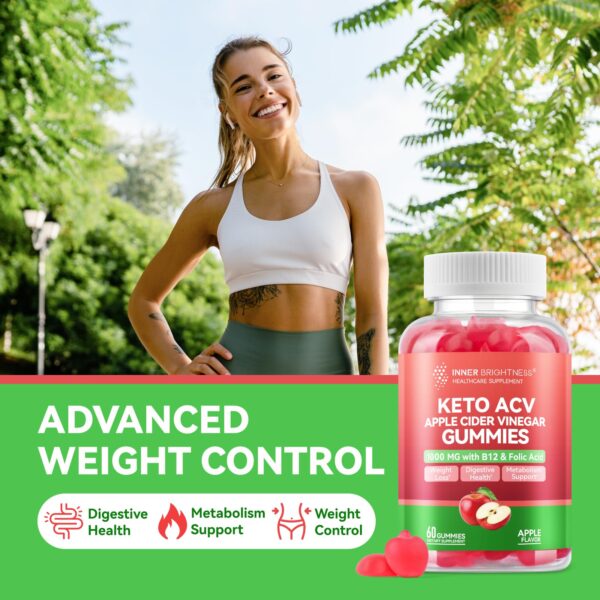 Gomitas para pérdida de peso con vinagre de sidra de manzana