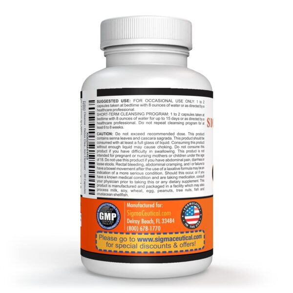 Suplemento para salud digestiva Sigmaceutical limpieza colon