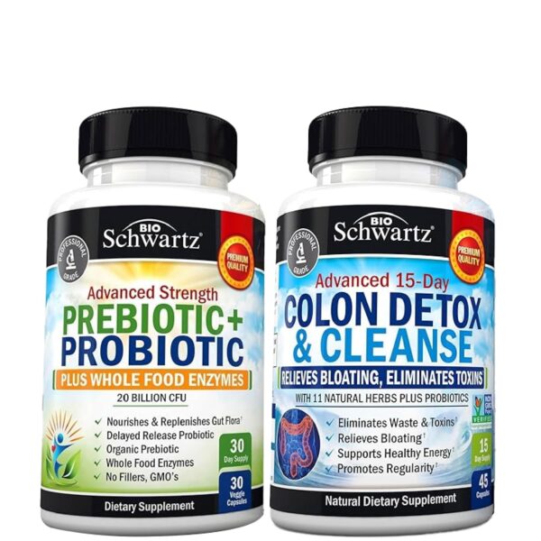 Suplemento prebióticos probabiliticos BioSchwartz con enzimas digestivas