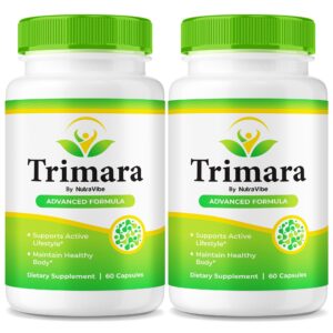 Frasco de Trimara cápsulas con etiqueta