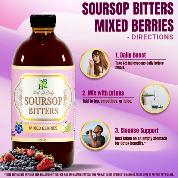 Soursop Bitters en uso diario