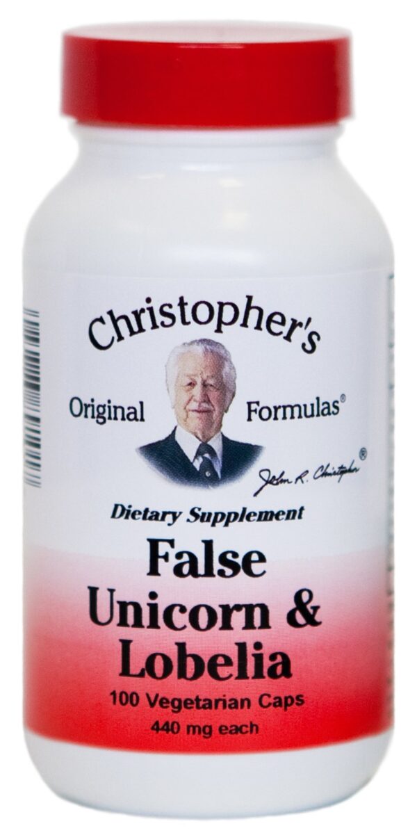 Suplemento Dr. Christopher's Cleanse False Unicorn y Lobelia 100 cápsulas