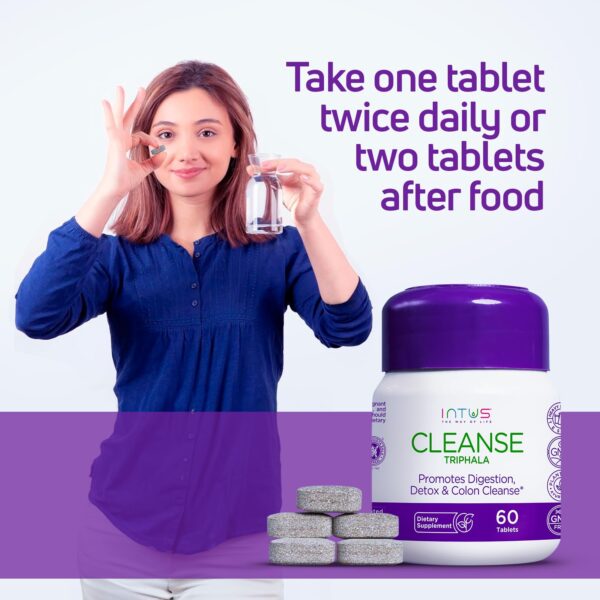 Tabletas Intus Cleanse para apoyo digestivo con propiedades laxantes