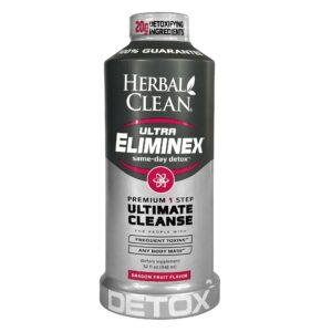 Herbal Clean Ultra Eliminex botella frontal detox fruta del dragón