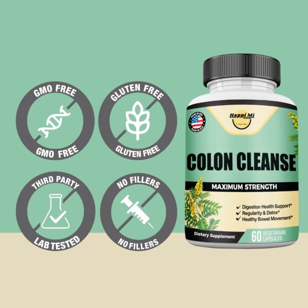Suplemento Happi Mi Nutrition Colon Cleanse 60 cápsulas vegetales