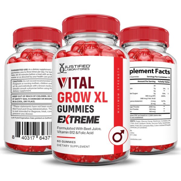 Suplemento keto Vital Grow XL Extreme 2000mg de Justified Labs