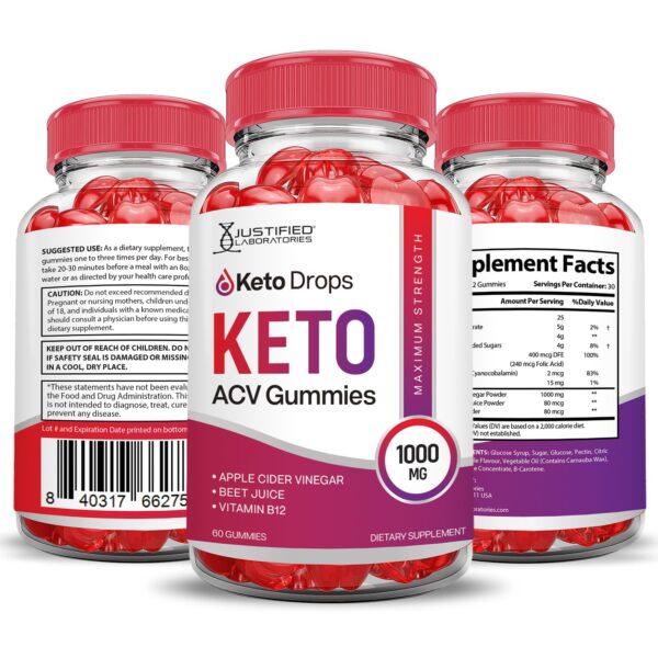 Gomitas Keto Drops 300 unidades fórmula avanzada y segura