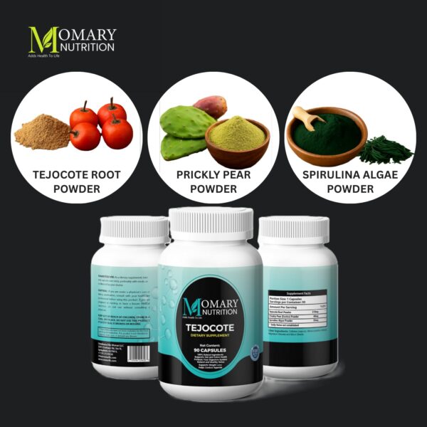 Etiqueta producto suplemento detox y pérdida de peso MOMARY NUTRITION