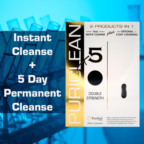 Paquete de Puriclean X5 con 20 cápsulas para detox corporal