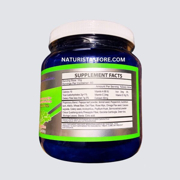 Envase polvo detox Brands Naturals para limpieza corporal