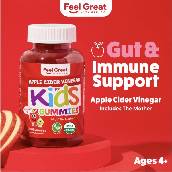Paquete gomitas vinagre manzana para niños Feel Great Vitamins