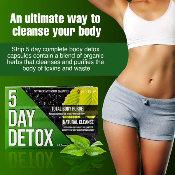 Limpieza Detox Strip 5 Días envase y cápsulas