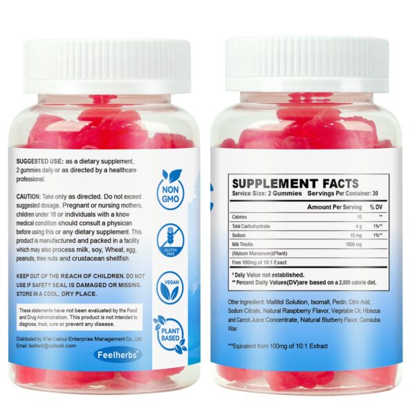 Gomitas diuréticas naturales para hinchazón y digestión saludable