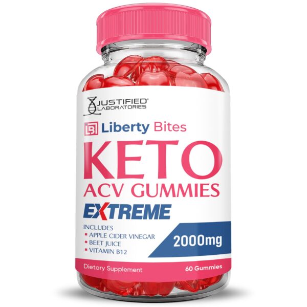 Keto ACV gummies con jugo de remolacha y granada Liberty Bites