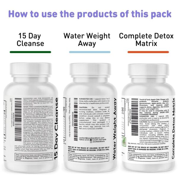 Detox corporal Youth & Tonic con 4 productos para limpieza total y bienestar